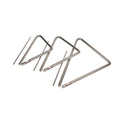 Triangle chromé petit 19 x 19 x 26cm - Pro